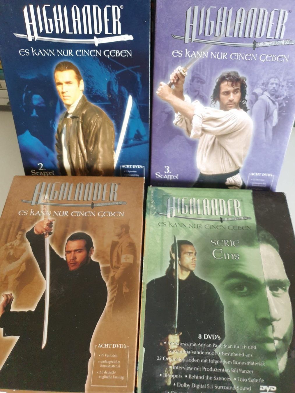 Alle DVDs: Highlander Serie / Staffel 1 bis 4 – Gebraucht aus Zollikofen von wir_verkaufen