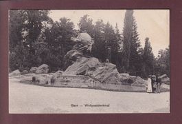 BERN - Weltpostdenkmal - Leute - 1911
