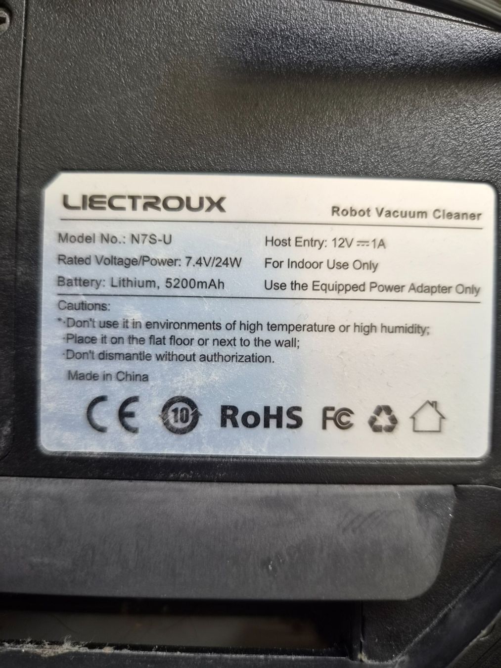 Aspirateurs & Accessoires: Saugroboter LIECTROUX N7S-U – Défectueux à Domat Ems par tchnesa 4