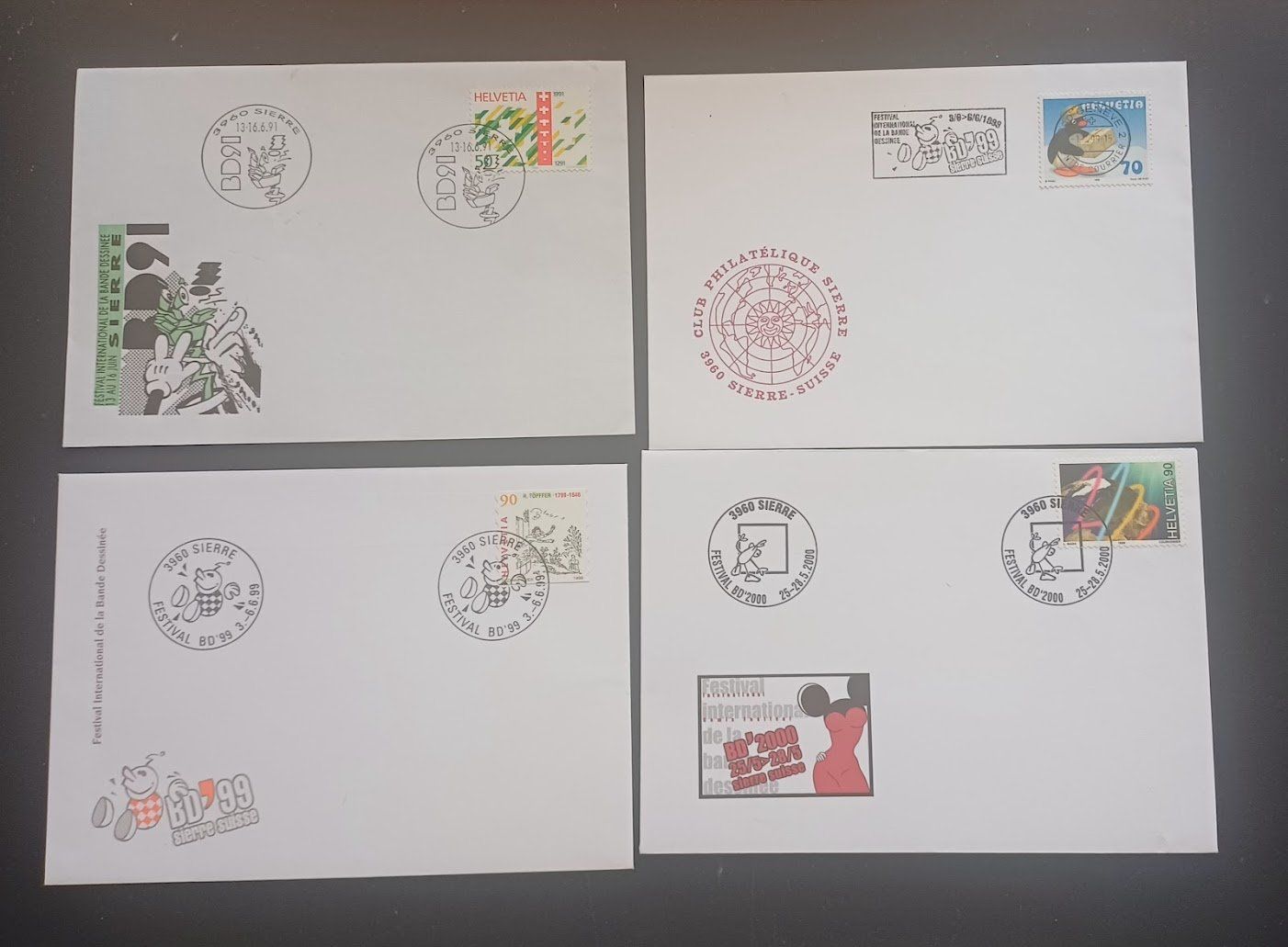 Tutti i francobolli: BD DE SIERRE    BRIEFMARKEN – Usato da VISP venduto da LARGO1991