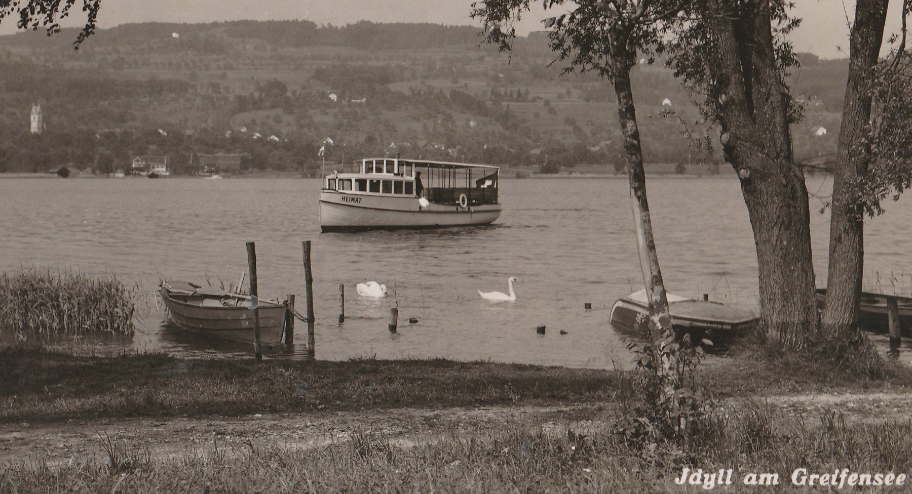 Cartoline postali: Schiff "Heimat" auf dem Greifensee - (1941) – Usato da Fällanden venduto da Blausegelfliege