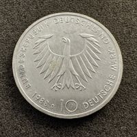 10 Mark Silber Deutschland 1988 Schopenhauer 15.5gr