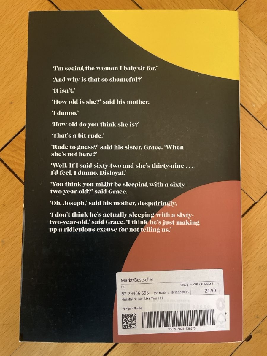 Libri: Buch Just like you von Nick Hornby – Usato da Zürich venduto da joa_7xds 1