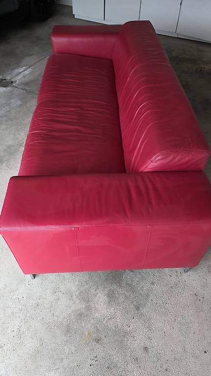 Divani: Rotes Ledersofa – Usato da Dietikon venduto da kev_qs6m 2