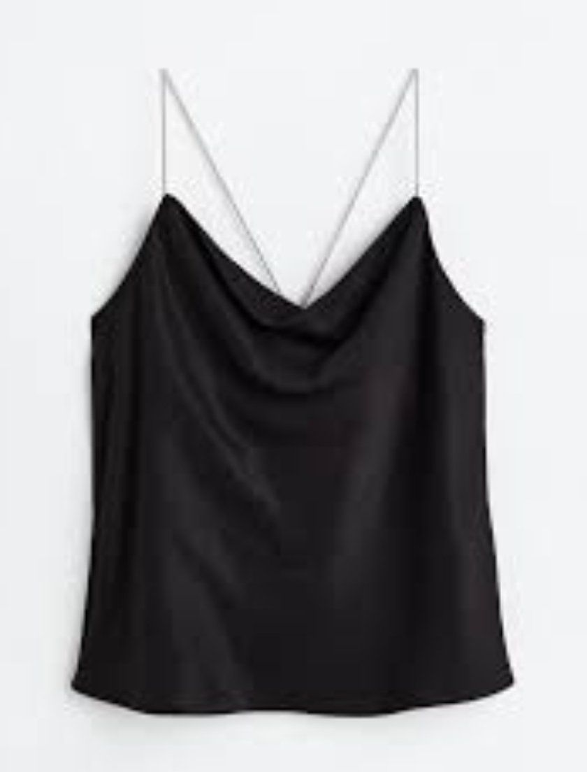 H&M Tops: H&M Schwarzes Top mit Strass-Trägern, Gr. L – Gebraucht aus Erlinsbach SO von ULIKH 8