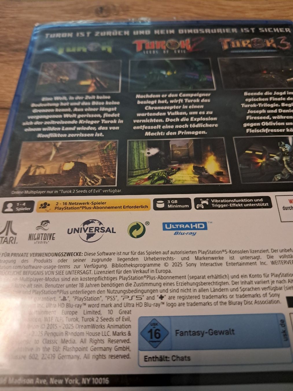 Giochi: Ps5 Game Turok,Turok2,Turok3 – Nuovo e nell'imballaggio originale da Einsiedeln venduto da Biberchrouser76 1