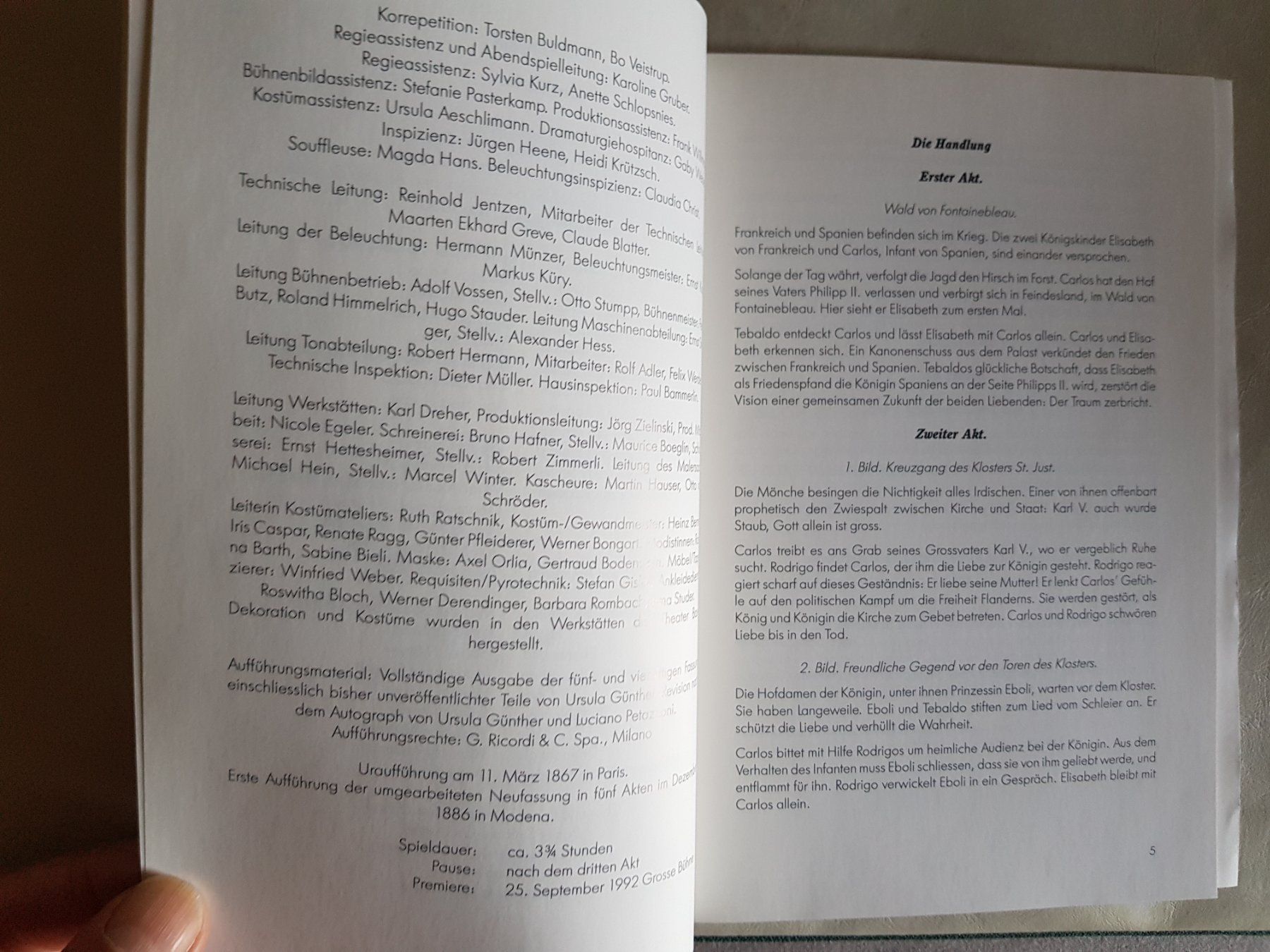 Documenti: Programmheft Theater Basel 1992/1993 – Usato da Walterswil BE venduto da Lonitti 9