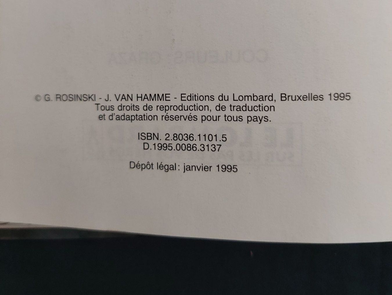 Fumetti: Thorgal T.20 La Marque Des Bannis EO1995 TBE – Usato da Genève venduto da Blu_BD 2