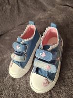 Baskets enfant bleu denim motifs cœur taille 27 neuf🐞🐞NEW!