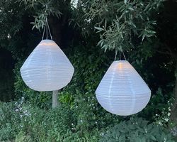 Lot de 2 lampes solaires suspendues IKEA SOLVINDEN  45 cm