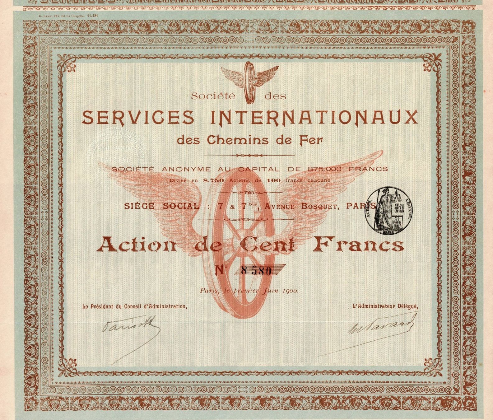 Documenti: Services Internationaux des Chemins de Fer – Usato da Ittigen venduto da hiwepa