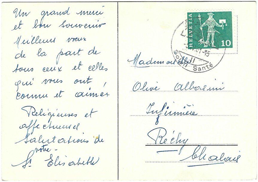 Cartoline postali: AK Clinique Beau-Site Sierre, Valais – Usato da Rheinfelden venduto da wil_m7gh 1
