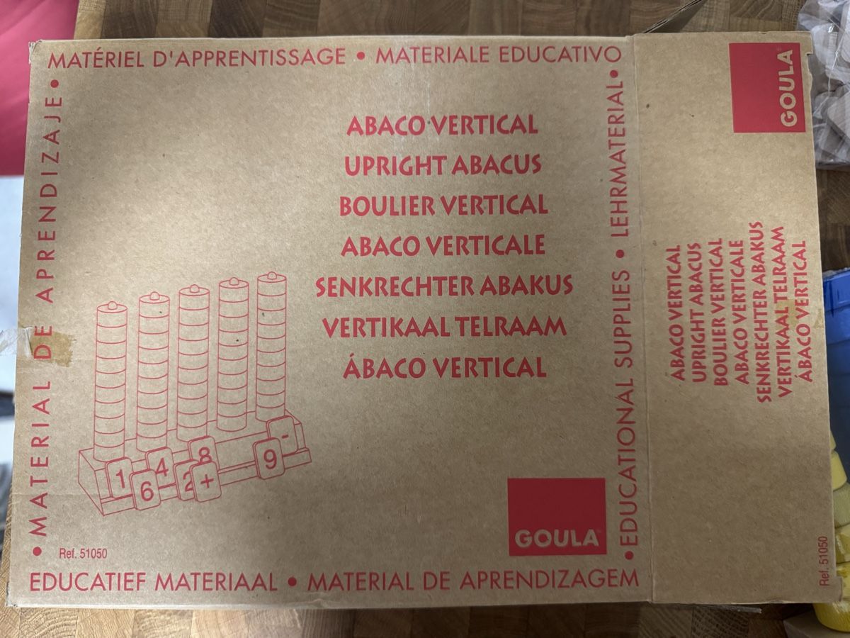 Giochi: GOULA Abacus / Lernspielzeug/ Montessori / Holzspielsachen – Nuovo e nell'imballaggio originale da Wasterkingen venduto da GrhAli 1