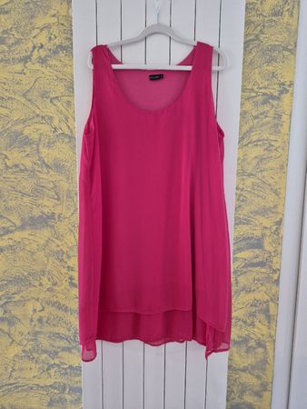 Plisseekleid in Pink, Grösse 44, ganz Neu