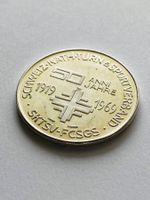 Silber Medaille 15gr Fribourg 1970 Turnen + Sport Verband CH
