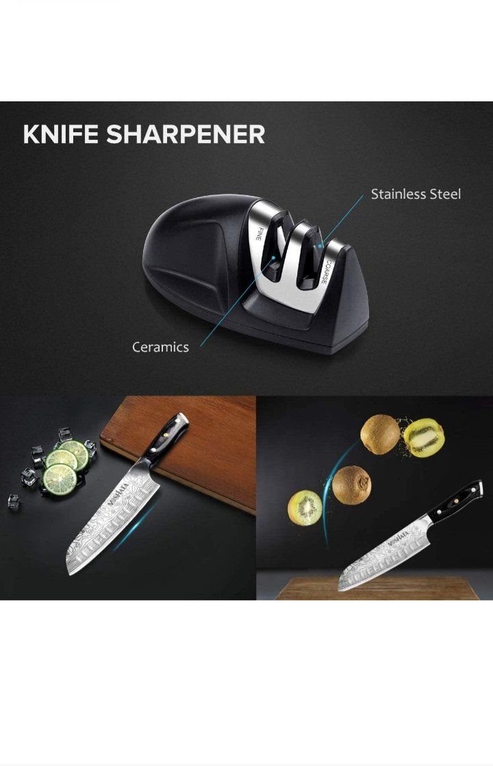Coltelli da cucina: Kochmesser, Santoku Messer Küchenmesser Profi Chefmesser – Nuovo e nell'imballaggio originale da Oberentfelden venduto da abz_l7vm 4