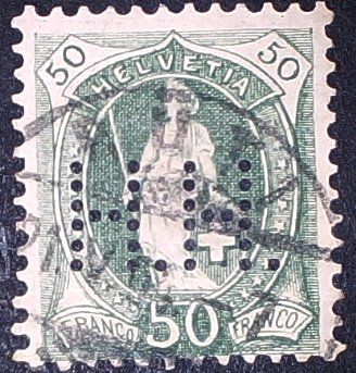 Tous les timbres: Perfin   35 – D'occasion à Opfikon par webstar30