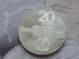 DDR 20 Mark 1981 PP - Carl Freherr vom Stein