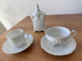 Antikes weisses Porzellan, perfekt  zum bemalen