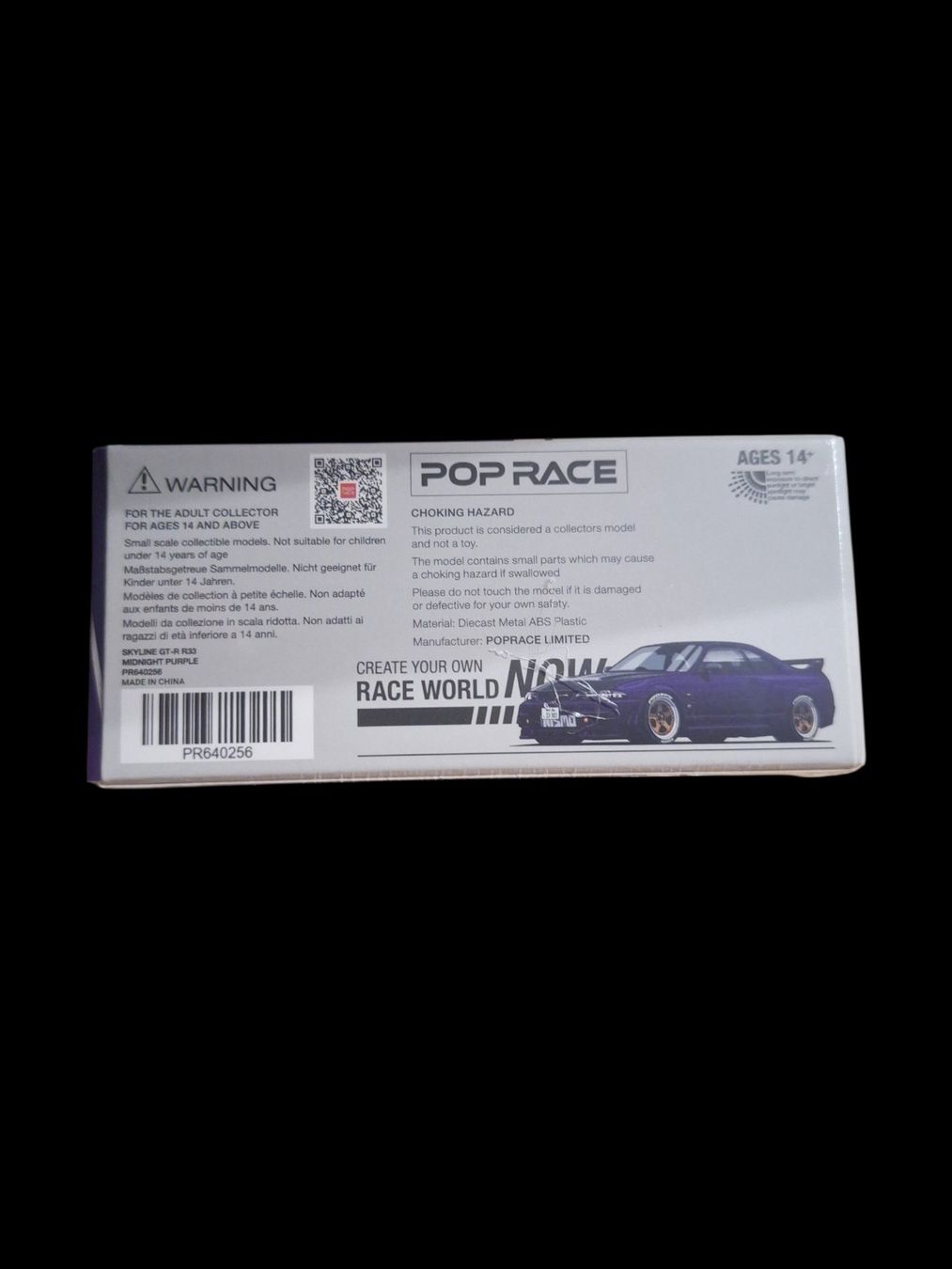 True Scale Miniatures Modellini d'auto: Pop Race Skyline GT-R R33 PR64-256 – Nuovo e nell'imballaggio originale da Adlikon venduto da Mmartin0 1