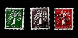 SUISSE  SÉRIE ITALIEN OBLITÉRÉE (y) 1939. SBK 45.00 /T379