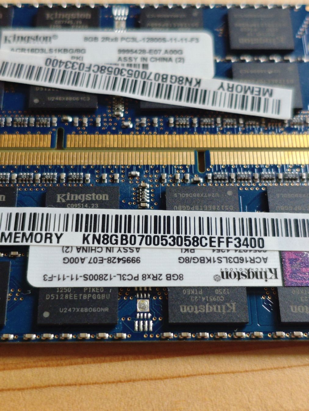 Kingston Notebook: 2 X 8 GB Laptop Speicher – Usato da Münchenstein venduto da Straus01 1