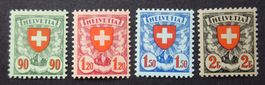 Satz Wappenmuster Nr. 163z - 166z **, SBK 550.00