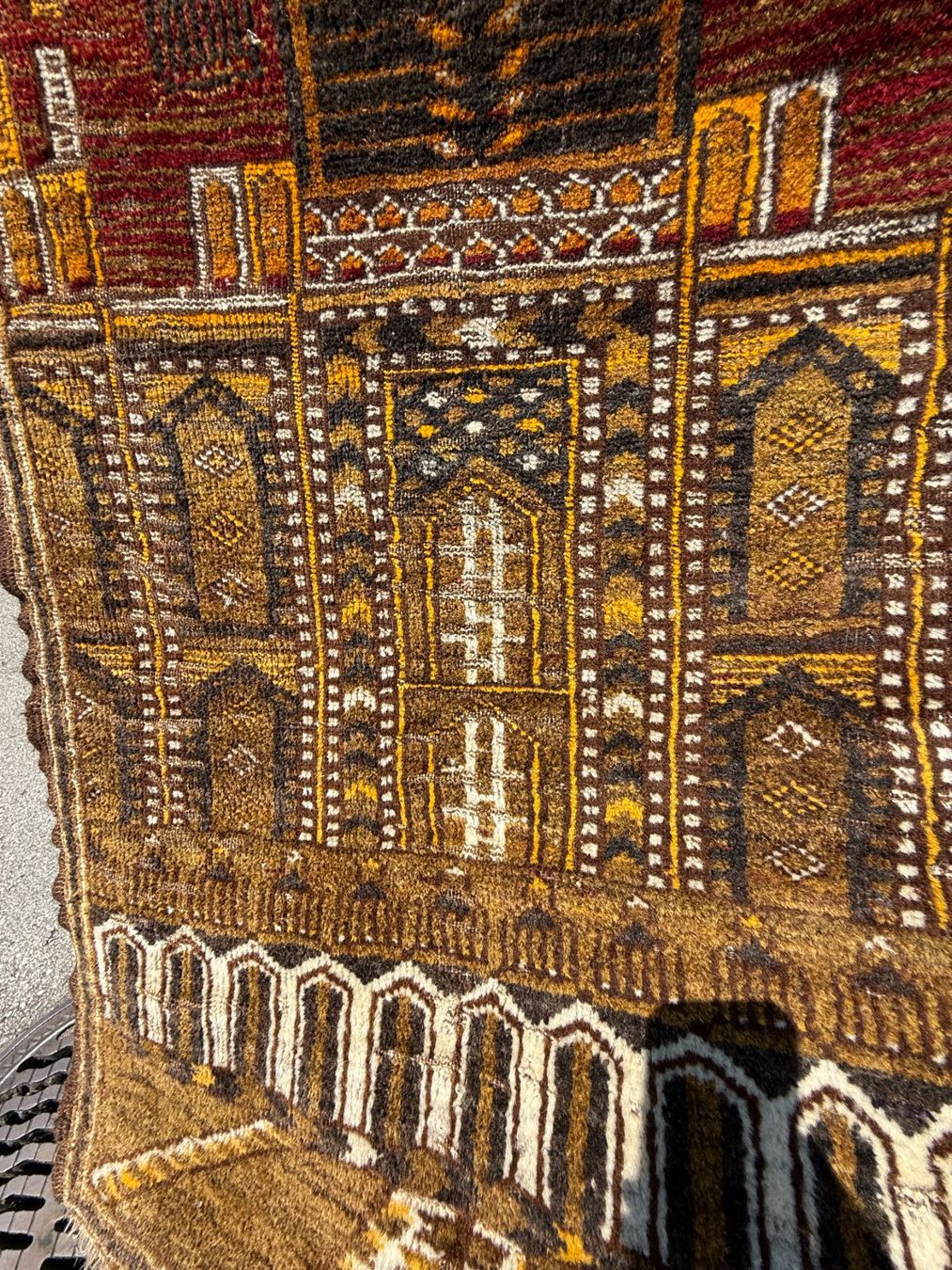 Tappeti: Baluch alter Teppich mit 3D-Effekt-Design 92x70cm sauber – Usato da Vacallo venduto da cri_229f 4