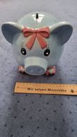 neuwertiges, hübsches Sparschwein, Porzellan
