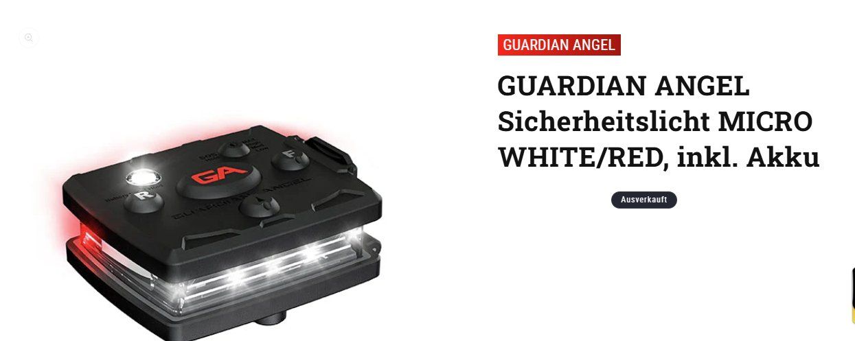 Lampade: Sicherheitslicht GUARDIAN ANGEL MICRO neuwertig – Nuovo e nell'imballaggio originale da Konolfingen venduto da racedesign 1
