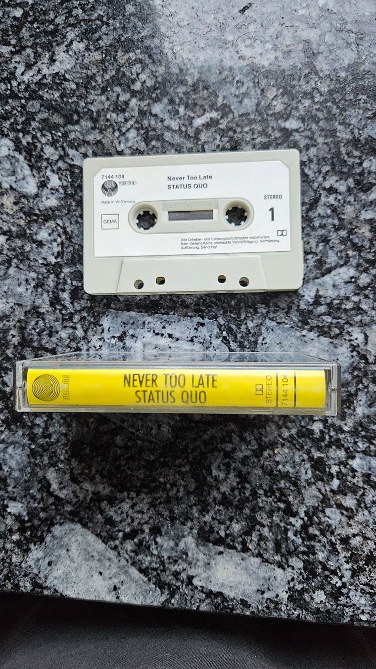 Musicassette: Status Quo - Never Too Late - Kassette – Usato da Untervaz venduto da FullFlap777 1