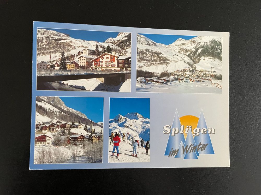 AK GR Splügen im Winter (Rheinwald) Kaufen auf Ricardo