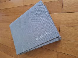 Faltbare Reise Yoga Matte Navaris grau 4mm