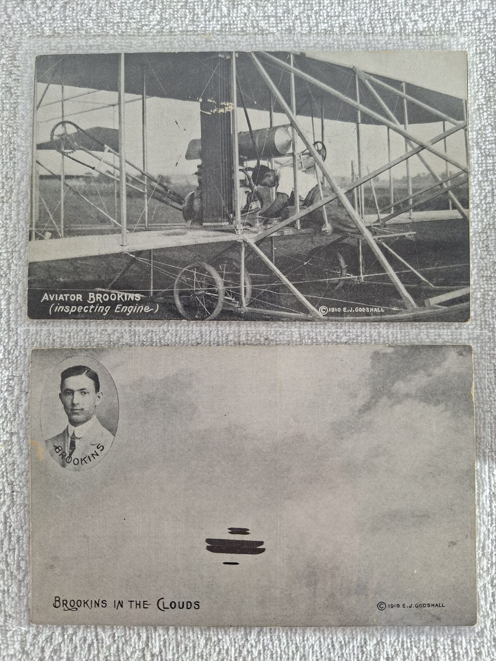 Cartoline postali: Aviatikpostkarten,Luftpionier Brookins 1910 – Usato da Grindelwald venduto da carro5