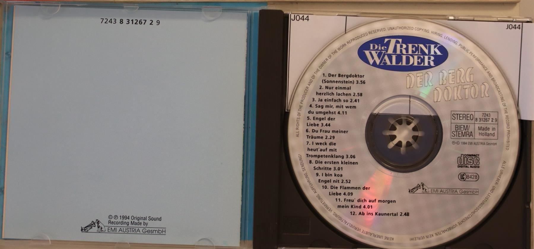 CD: Die Trenk Walder – Der Bergdoktor – Usato da Luzern venduto da CONTENTI 1