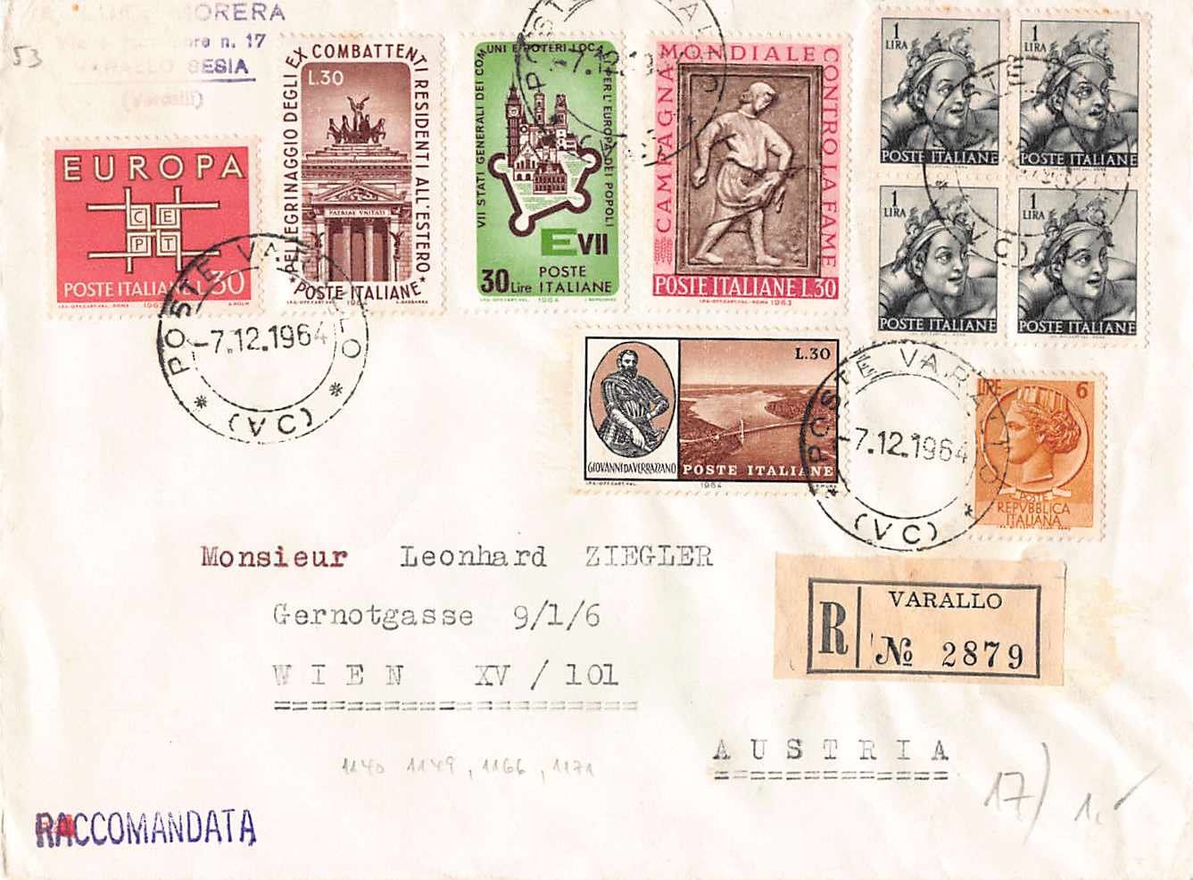 Tutti i francobolli: NEU: R-Brief VARALLO, ab 1.-- – Usato da Lufingen venduto da SchnaeppliCorner