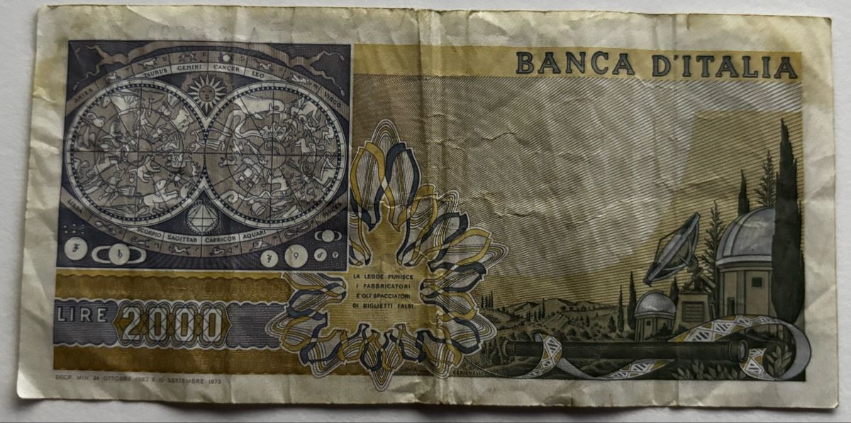 Banconote: Italien 2000 Lire 1983 – Usato da Algetshausen venduto da Carrhard 1