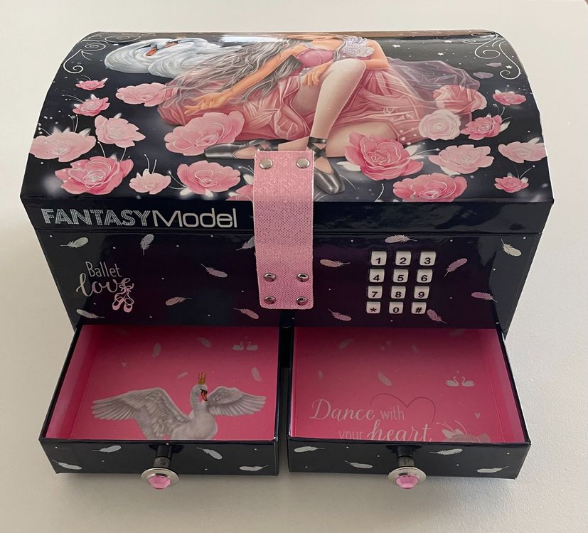 JYNVO Ringbox Jute-Holzoptik - Schmuckbox Mit Schnalle Für Verlobungsringe