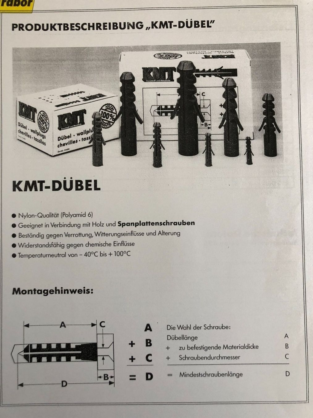 Alle Werkzeuge: Dübel Nylon-Qualität 16 mm – Neu und originalverpackt aus Wagen von Aloeveragold