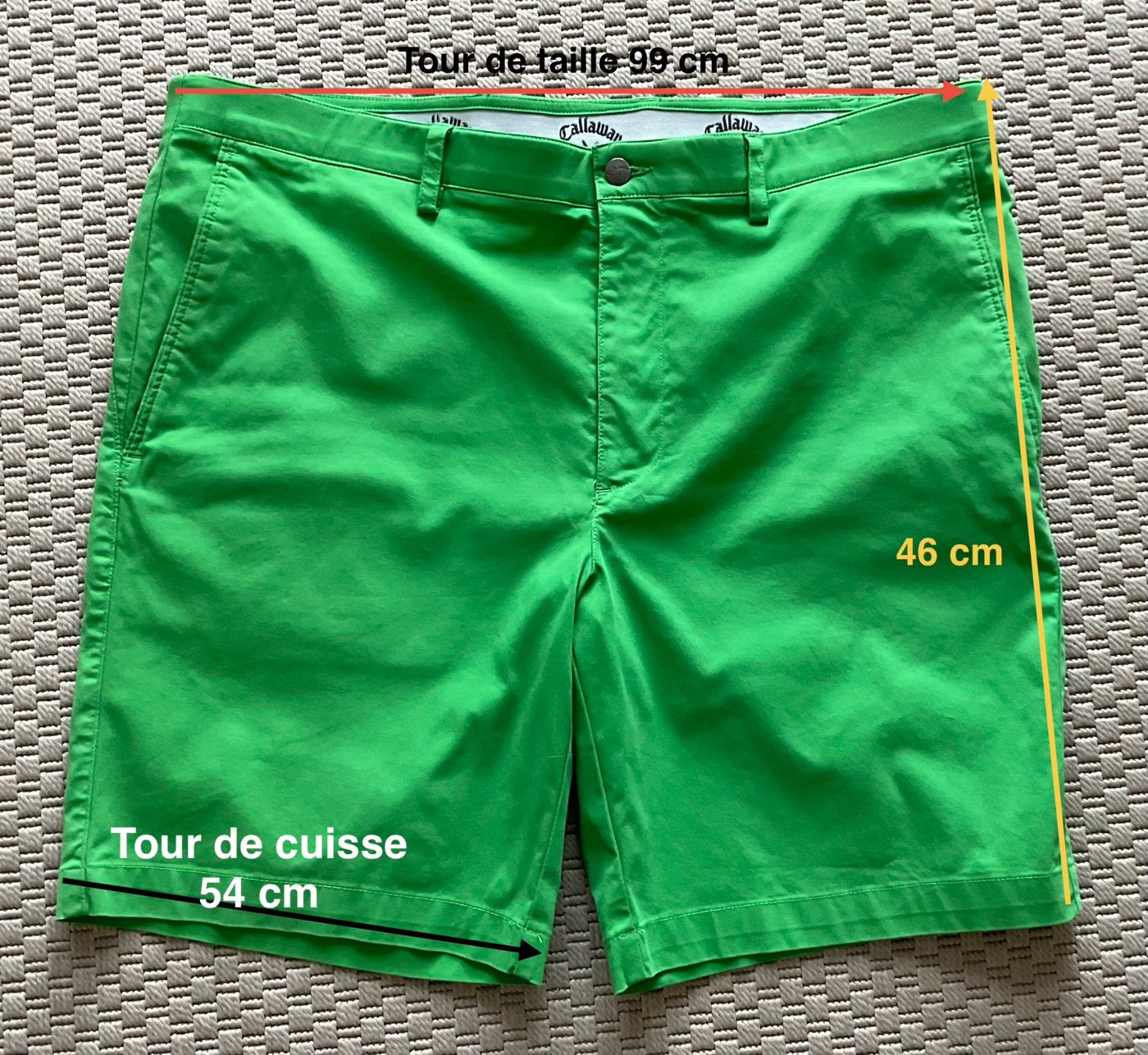 Callaway Pantaloni: Callaway - Short de golf vert, taille EU 50 – Nuovo (secondo la descrizione) da Corseaux venduto da Mililaforet75 8
