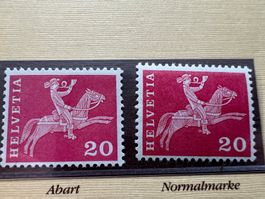 1963 Abart Nr.355, 355PF Punkt im Knie ** (X60)