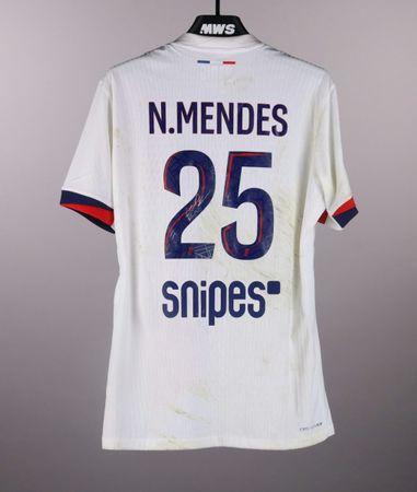 Matchworn Nuno Mendes Trikot inkl. Signatur (Lorient vs PSG)