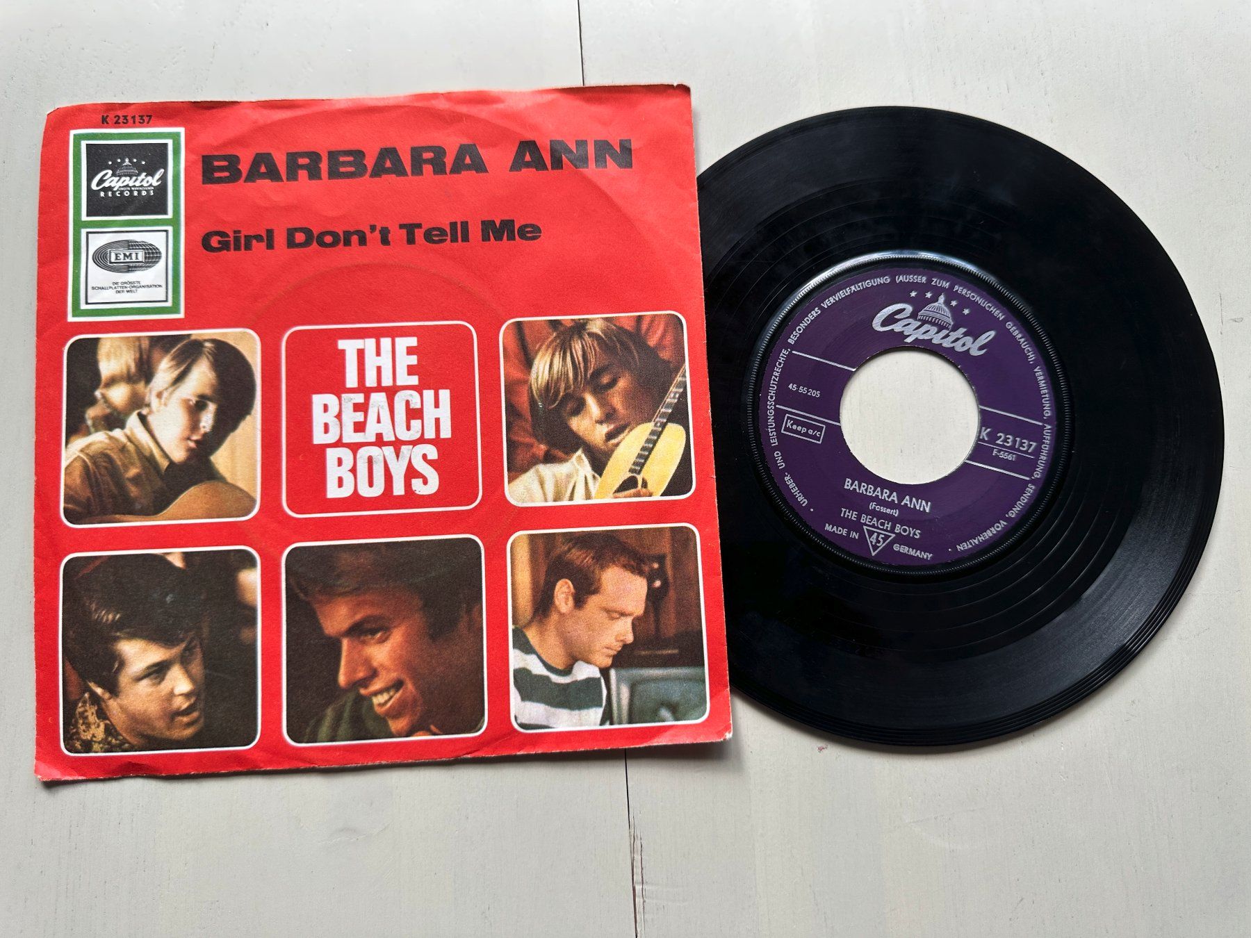Dischi in vinile: BEACH BOYS BRIAN WILSON tolle Single Kult BARBARA ANN diff – Usato da Basel venduto da Partridge