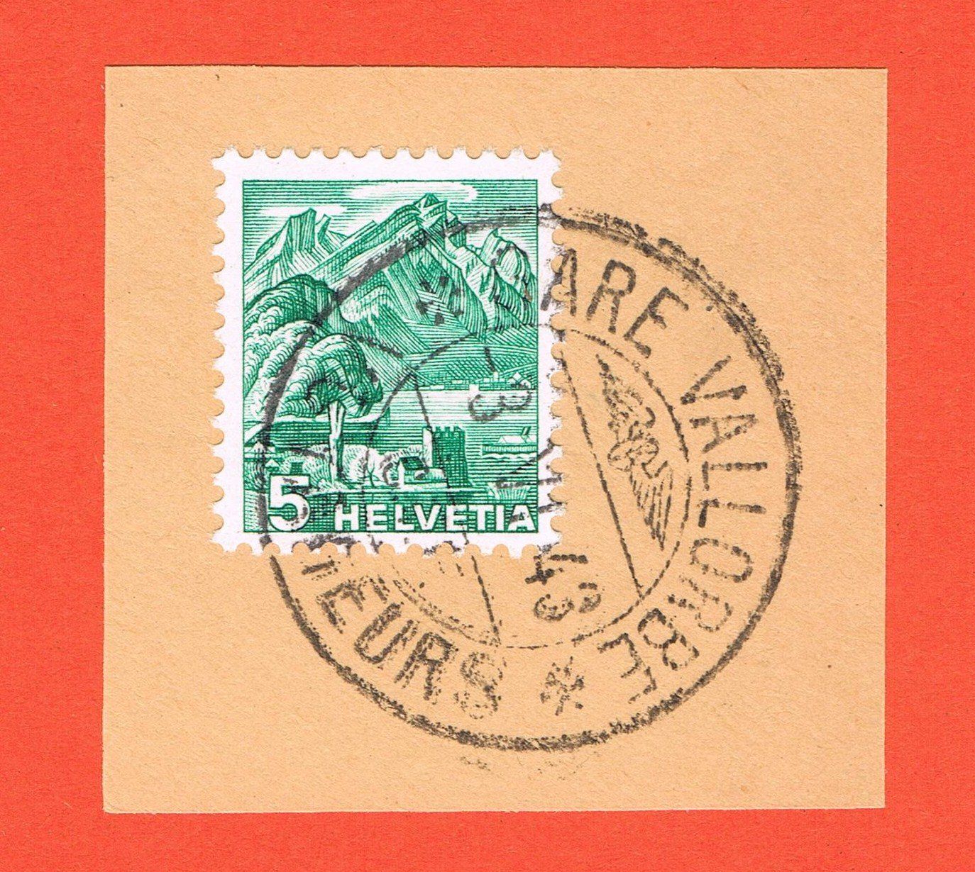 Tutti i francobolli: Bahnpoststempel Vallorbe – Usato da Biberstein venduto da Jura39