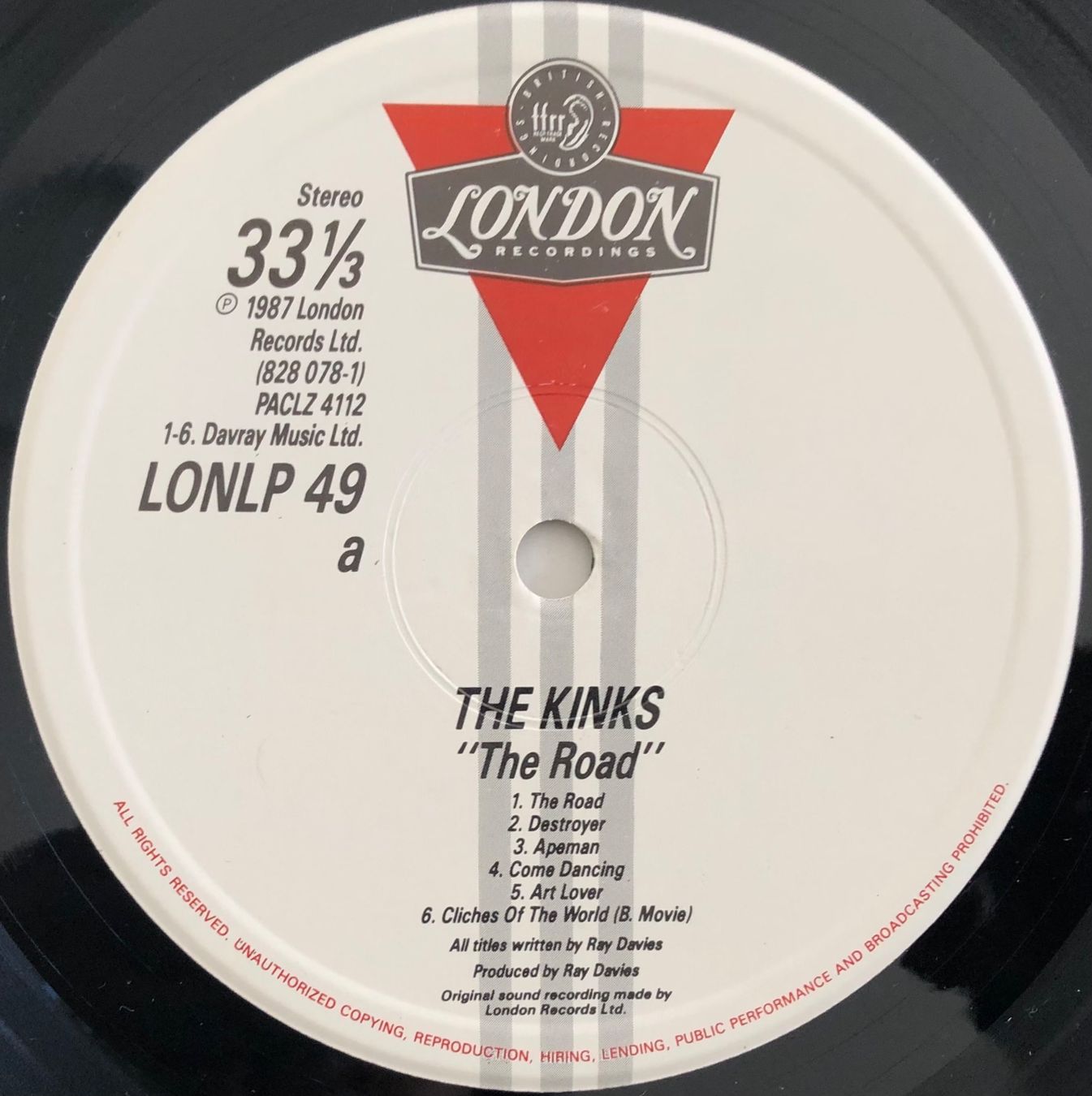 Dischi in vinile: THE KINKS - THE ROAD – Usato da Poliez-Pittet venduto da Newtown-Records 2