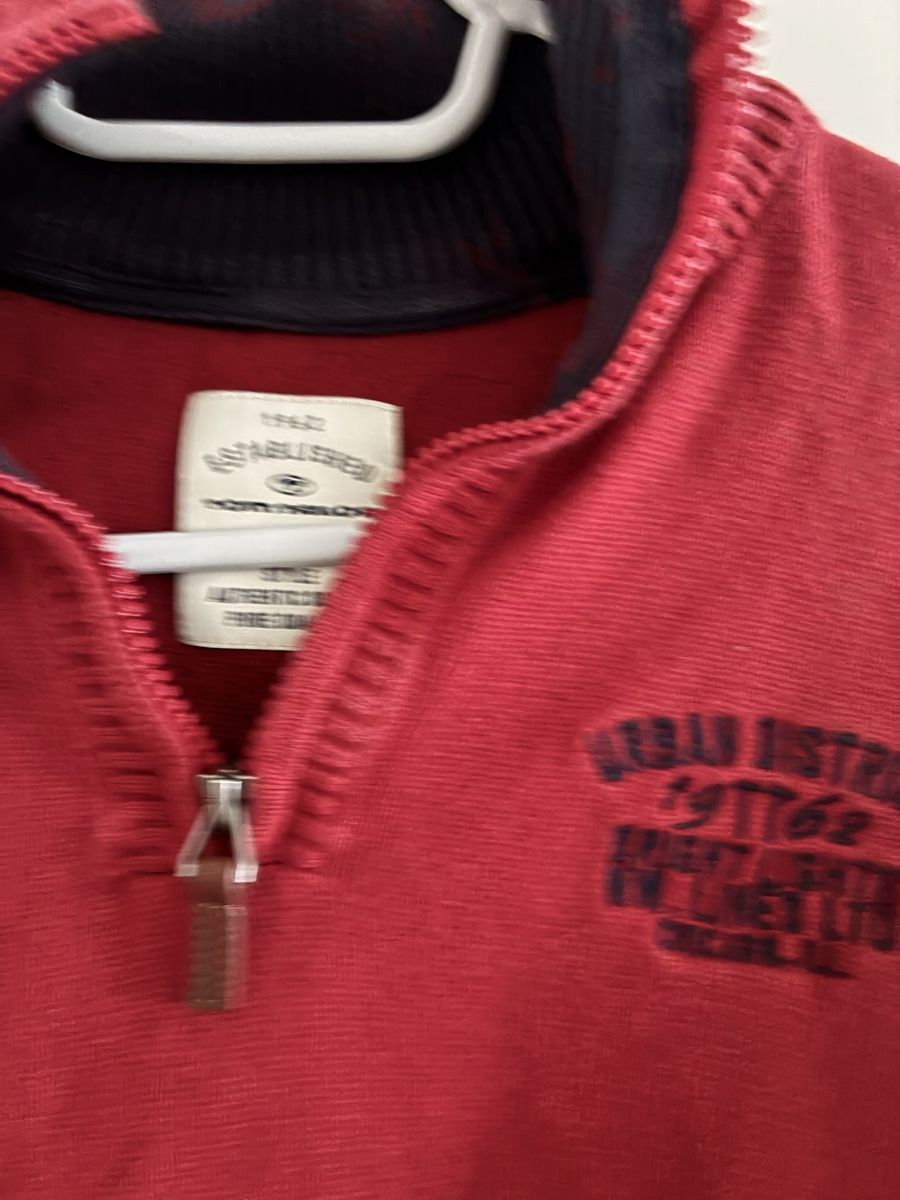Tom Tailor Pullover & Sweatshirts: Tom Tailor Herren Pullover rot mit Reissverschluss Gr.L – Gebraucht aus Cham von Tamburi 3