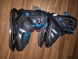 Schlittschuhe Crane schwarz blau Grösse 33-37 gebraucht B