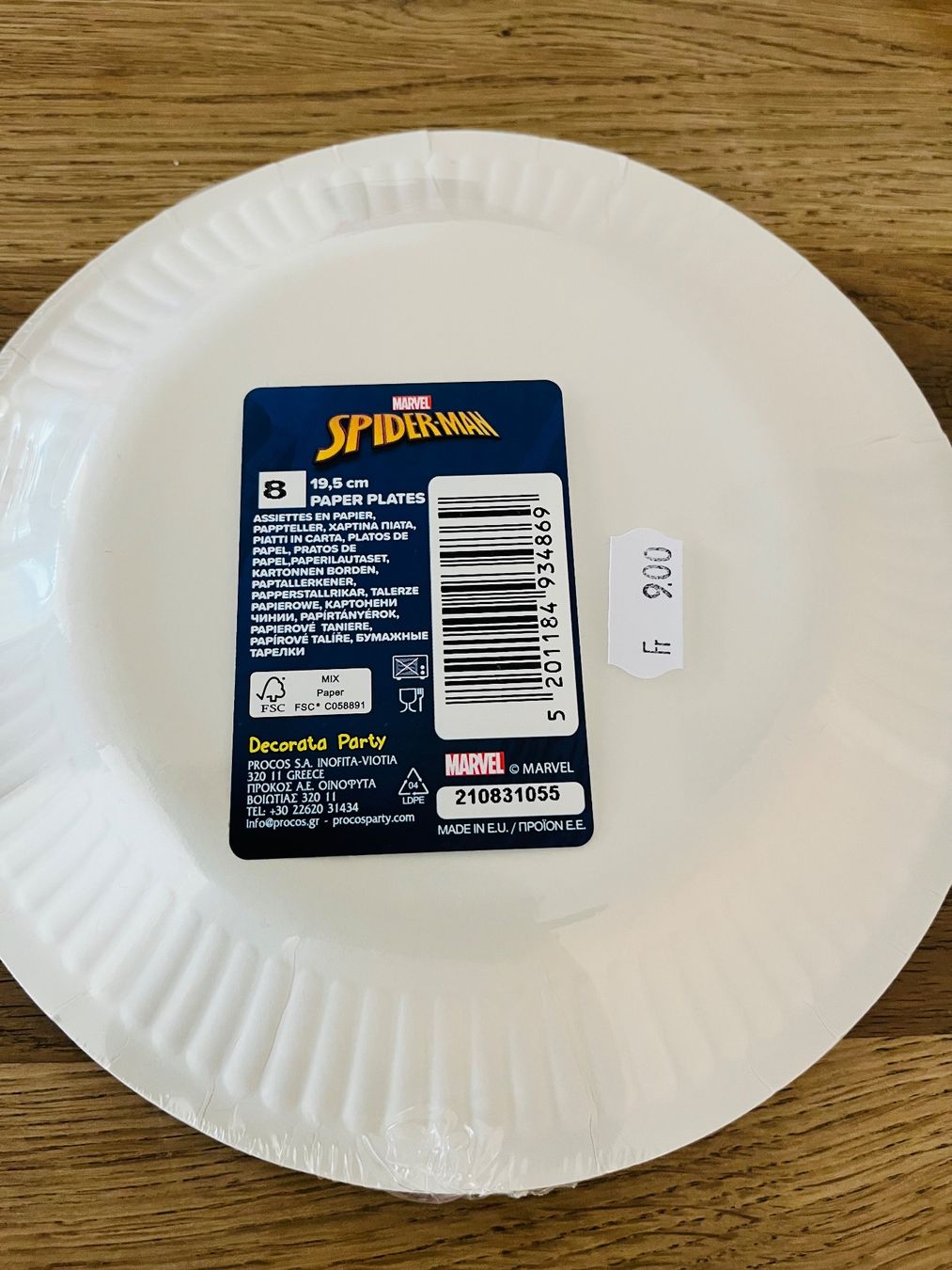 Teller: 8 x Pappteller Spidermann NEU – Neu und originalverpackt aus Konolfingen von takkie 1