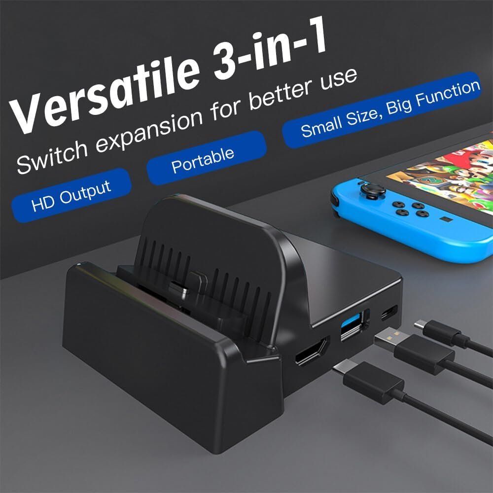 Docking station: Docking Station für Nintendo Switch mit extra USB 3.0 Port – Nuovo (secondo la descrizione) da Thun venduto da Newnewshop 3