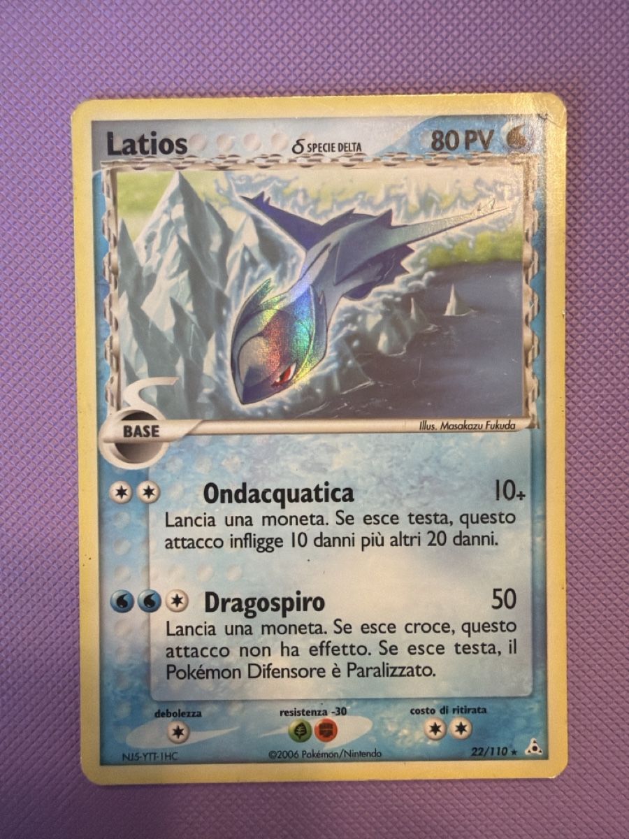 Pokémon Carte collezionabili: Latios Delta Species 22/110 PL – Usato da Cadro venduto da rarecandycustoms